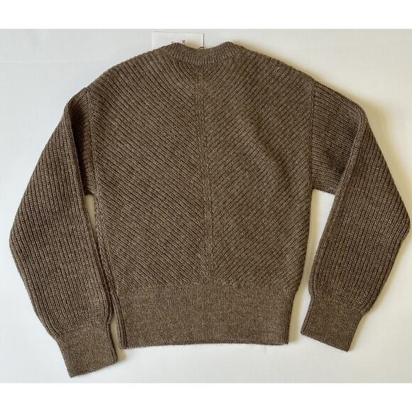 Bottega Veneta Women's Alpaca Chevron Knit Brown Sweater L 719793 IT NWT $1900 - Picture 7 of 12